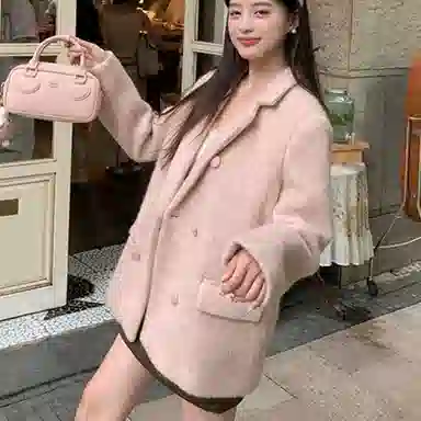 柏黛妃 长袖宽松百搭时尚大衣 女款