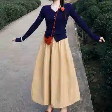 柏黛妃 舒适通勤简约裙装套装 女款