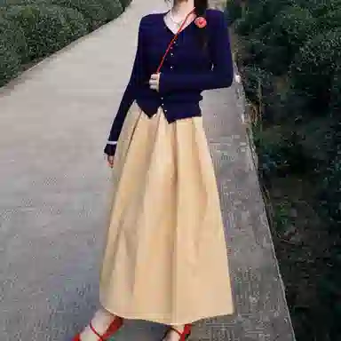 柏黛妃 舒适通勤简约裙装套装 女款