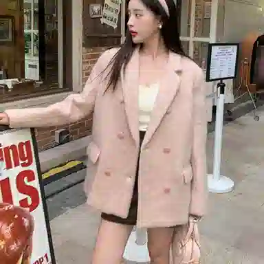 柏黛妃 长袖宽松百搭时尚大衣 女款