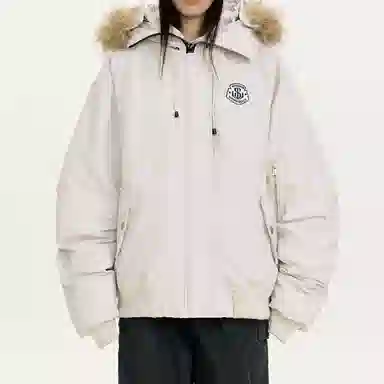 柏黛妃 连帽毛领派克保暖高端大气棉服 女款