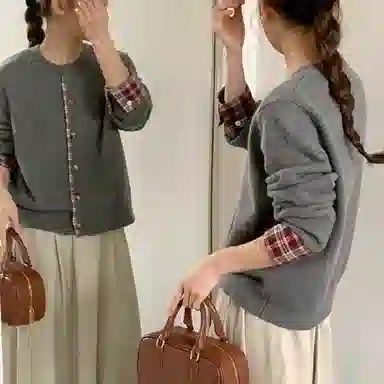 柏黛妃 通勤简约休闲百搭针织衫 女款