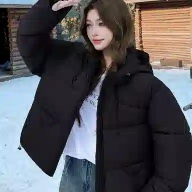 柏黛妃 韩系百搭棉袄加厚时尚设计感棉服 女款