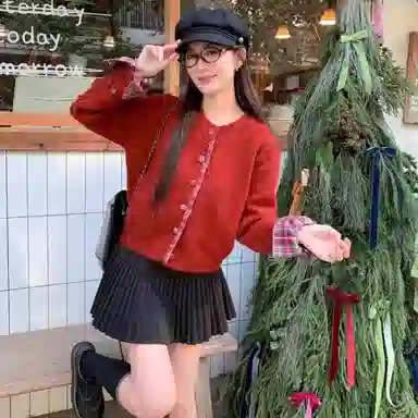 柏黛妃 通勤简约休闲百搭针织衫 女款