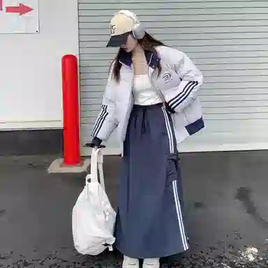 柏黛妃 美式面包服长袖通勤棉服 女款