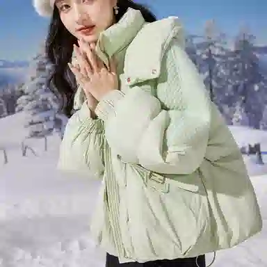 柏黛妃 休闲简约通勤百搭棉服 女款