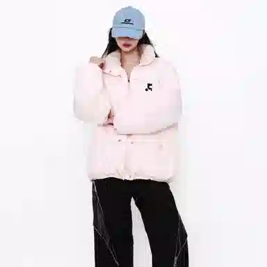 柏黛妃 面包服保暖夹棉简约舒适外套棉服 女款