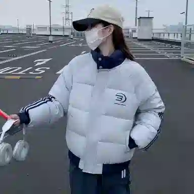 柏黛妃 美式面包服长袖通勤棉服 女款