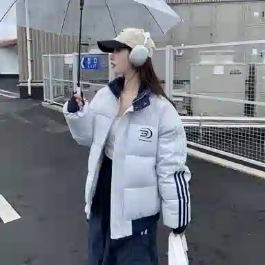 柏黛妃 美式面包服长袖通勤棉服 女款