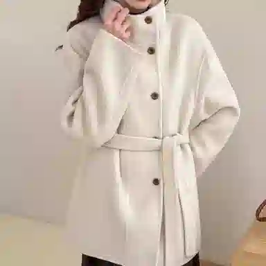 柏黛妃 立领适中长袖大衣 女款