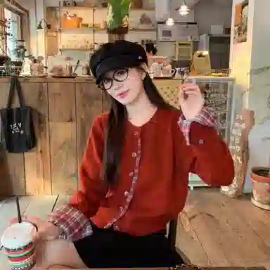 柏黛妃 通勤简约休闲百搭针织衫 女款