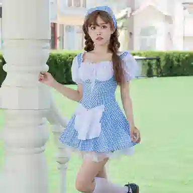 柏黛妃 简约通勤百搭短袖连衣裙 女款