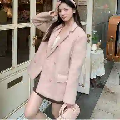 柏黛妃 长袖宽松百搭时尚大衣 女款