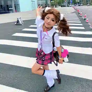 柏黛妃 优雅清新温柔格子休闲短裙 女款