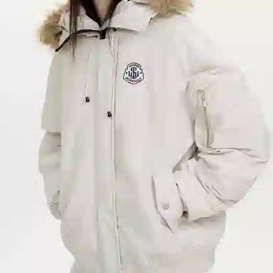 柏黛妃 连帽毛领派克保暖高端大气棉服 女款