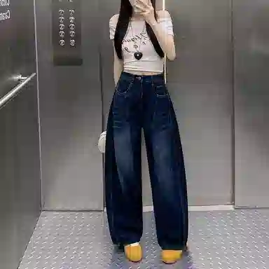 柏黛妃 通勤时尚舒适休闲牛仔裤 女款