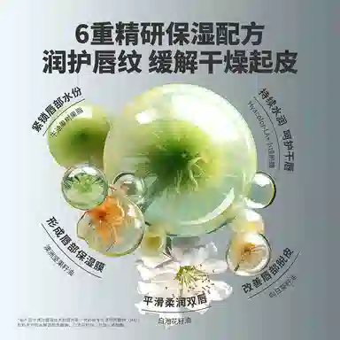 左颜右色 借火润唇膏秋冬去死皮润唇淡化唇纹清爽滋润补水防润而不油清爽不粘腻男女通用无色唇膏 保湿修护 防干裂