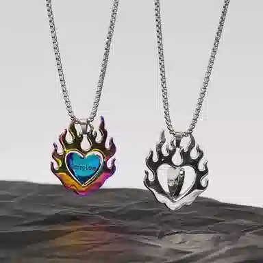Van Gogh Fiery Love Necklace