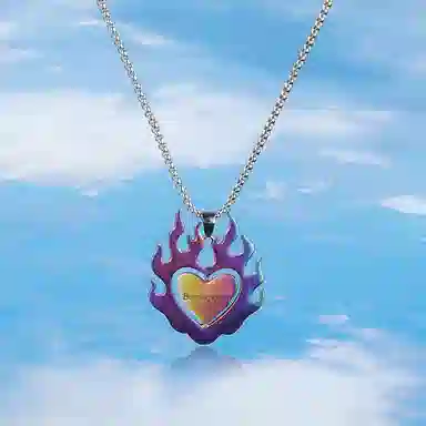 Van Gogh Fiery Love Necklace