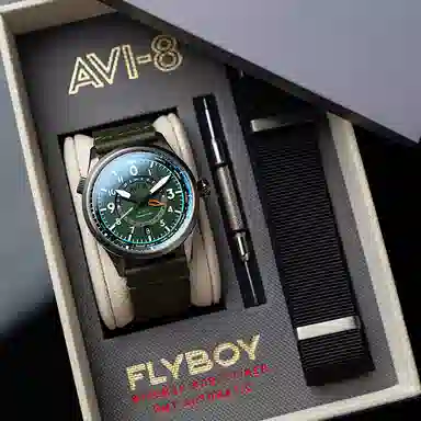 AVI-8 Flyboy Automatic Green