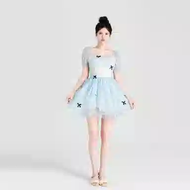 Jiutiao Miao Fairy Bow Dress