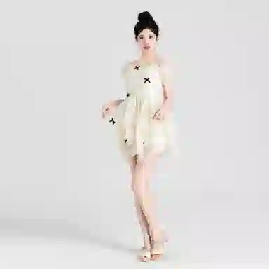 Jiutiao Miao Fairy Bow Dress