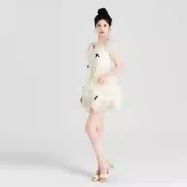 Jiutiao Miao Fairy Bow Dress