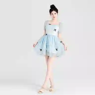 Jiutiao Miao Fairy Bow Dress