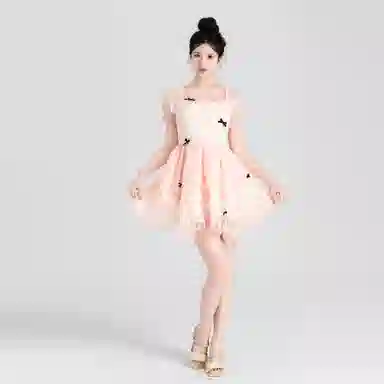Jiutiao Miao Fairy Bow Dress