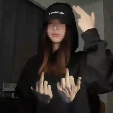 玉儿恋 连帽百搭潮流印花美式卫衣 男女同款