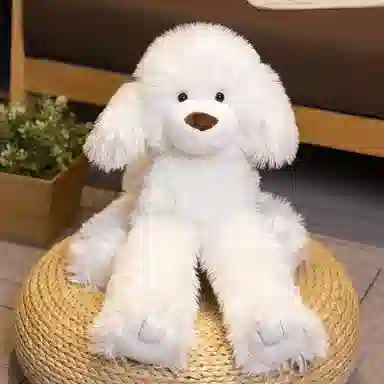 赛特嘟嘟 长毛泰迪犬 仿真抱枕 玩偶 毛绒公仔