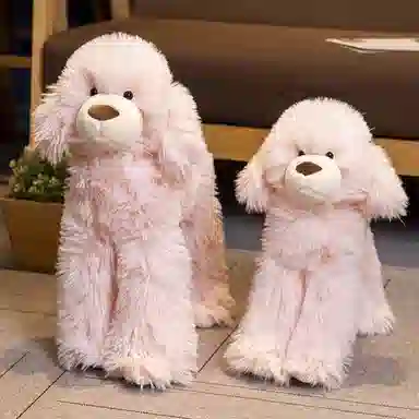 赛特嘟嘟 长毛泰迪犬 仿真抱枕 玩偶 毛绒公仔
