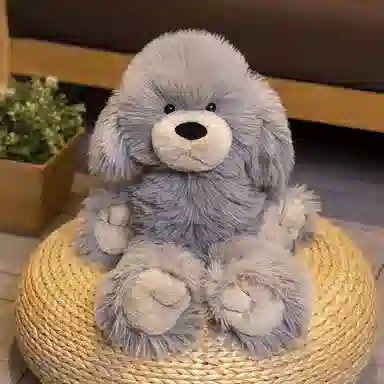 赛特嘟嘟 长毛泰迪犬 仿真抱枕 玩偶 毛绒公仔