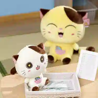 赛特嘟嘟 开心猫 创意萌趣小猫 玩偶 毛绒公仔
