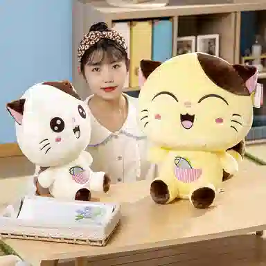 赛特嘟嘟 开心猫 创意萌趣小猫 玩偶 毛绒公仔