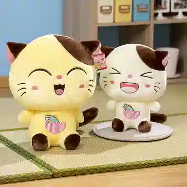 赛特嘟嘟 开心猫 创意萌趣小猫 玩偶 毛绒公仔