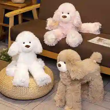 赛特嘟嘟 长毛泰迪犬 仿真抱枕 玩偶 毛绒公仔