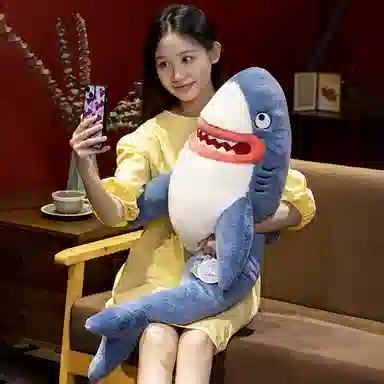 赛特嘟嘟 鲨鱼 红唇巨齿鲨 安抚陪伴 玩偶 毛绒公仔