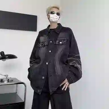 EDRPIUS Vintage Denim Jacket