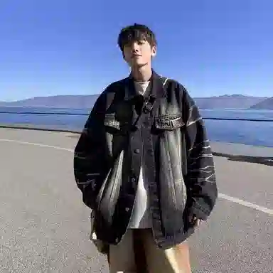 EDRPIUS Vintage Denim Jacket