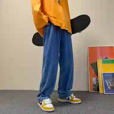 BRNR Straight Washed Jeans