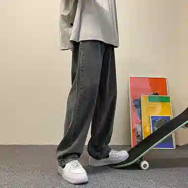 BRNR Straight Washed Jeans