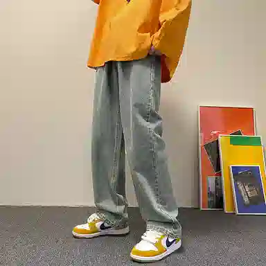 BRNR Straight Washed Jeans