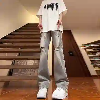 Michael Rock Distressed Jeans