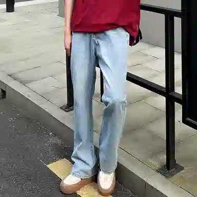 JASONWOOD Retro Washed Yellow Jeans