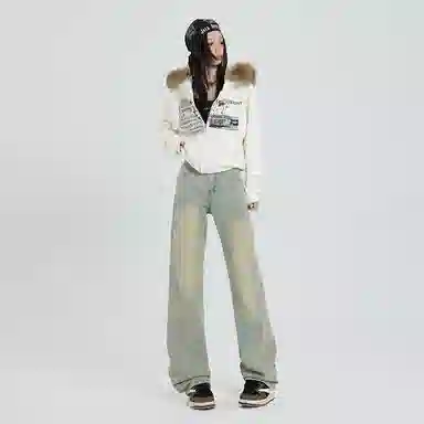 JASONWOOD Retro Washed Yellow Jeans