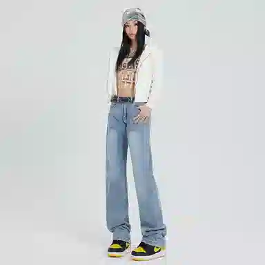 JASONWOOD Retro Washed Yellow Jeans