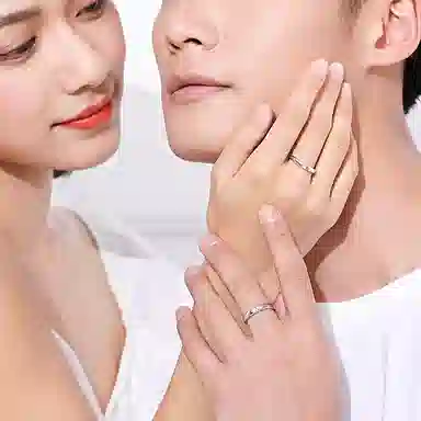 琦珂 小众设计求婚结婚 戒指 男女同款情侣款