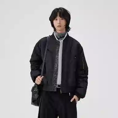 BENMYSHOWER 3M Vintage Reversible Bomber Jacket