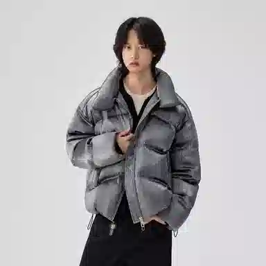 BENMYSHOWER Liquid Metal Down Jacket